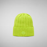 Unisex ribbed beanie jo in lichen green - Accessories | Save The Duck