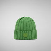 Unisex ribbed beanie jo in grass green | Save The Duck