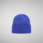 Unisex ribbed beanie jo in gentian blue - Accessories | Save The Duck