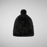 Unisex fury knited hat Kini in black - Accessories | Save The Duck