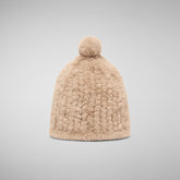 UNISEX FURY INK NITED HAT INK I BEIGE - Accessories | Save The Duck