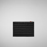 Unisex quilted pouch big Shaula in black | Save The Duck