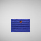 Unisex quilted pouch big Shaula in gentian blue | Save The Duck