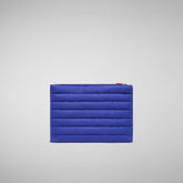 Unisex quilted pouch big Shaula in gentian blue | Save The Duck