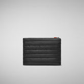 Unisex quilted pouch big Thalassa in black | Save The Duck