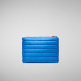 Unisex quilted pouch big Thalassa in cerulean blue | Save The Duck