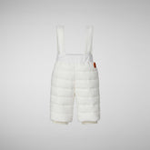 Unisex kids' baby overalls Juni in off white - Jumpsuit Baby | Save The Duck