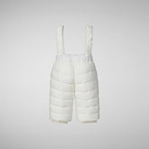 Unisex kids' baby overalls Juni in off white - Jumpsuit Baby | Save The Duck