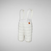 Unisex kids' baby overalls Juni in off white - Jumpsuit Baby | Save The Duck