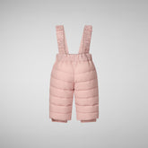 Unisex kids' baby overalls Juni in blush pink - Jumpsuit Baby | Save The Duck