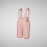 Unisex kids' baby overalls Juni in blush pink - Jumpsuit Baby | Save The Duck