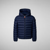 PIUMINO ANIMAL FREE BAMBINO DONY BLU NAVY - NEW IN BAMBINO FW24 | Save The Duck