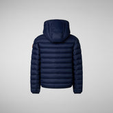 Doudoune à  capuche Dony bleu foncé pour garçon - GARÇON FW24 NEW IN | Save The Duck