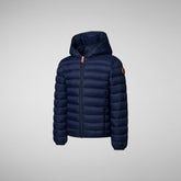 Doudoune à  capuche Dony bleu foncé pour garçon - GARÇON FW24 NEW IN | Save The Duck