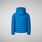 Boys' animal free puffer jacket Dony in blue berry | Save The Duck