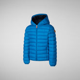 Boys' animal free puffer jacket Dony in blue berry - BOY FW24 NEW IN | Save The Duck