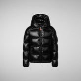 Boys' animal free puffer jacket Artie in black - Products | Save The Duck