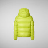 Doudoune à  capuche Artie vert citron pour garçon - GARÇON FW24 NEW IN | Save The Duck