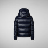 PIUMINO ANIMAL FREE BAMBINO ARTIE BLU NERO - NEW IN BAMBINO FW24 | Save The Duck