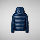 Boys' animal free puffer jacket Artie in ink blue - BOY FW24 NEW IN | Save The Duck