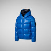 Boys' animal free puffer jacket Artie in blue berry - BOY FW24 NEW IN | Save The Duck