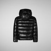 Girls' bomber with hood Imara in black - Girls | Save The Duck