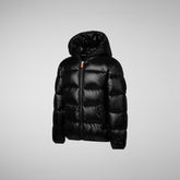 Girls' animal free puffer jacket Kate in black - Girls | Save The Duck