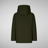 PARKA CON CAPPUCCIO BAMBINO ALBI VERDE | Save The Duck