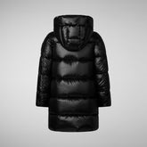 Girls' animal free puffer jacket Millie in black - Girls | Save The Duck