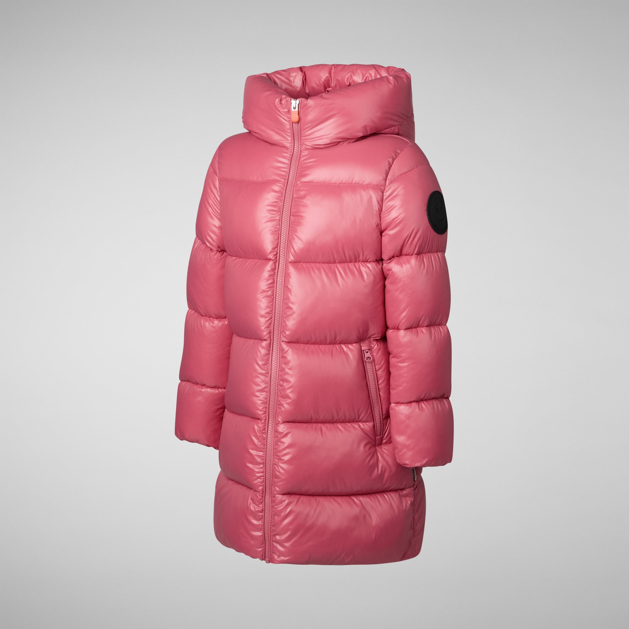 Girls' animal free puffer jacket Millie in black