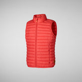 Unisex Dolin kids' vest in jack red - BOY SS24 SALE | Save The Duck