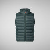 Gilet Andy vert noir pour enfant - GARÇON FW24 NEW IN | Save The Duck