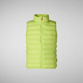 Gilet Andy vert citron pour enfant | Save The Duck