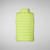 Gilet Andy vert citron pour enfant | Save The Duck