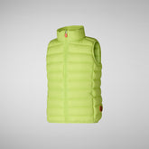 Unisex kids' vest Andy in lichen green | Save The Duck