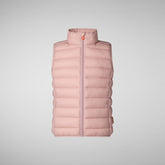 Unisex kids' vest Andy in blush pink | Save The Duck