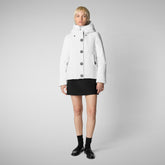 Parka à capuche Shanon blanc pour femme - Femme | Save The Duck