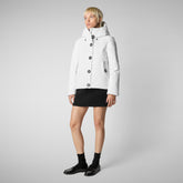 Parka à capuche Shanon blanc pour femme - Femme | Save The Duck