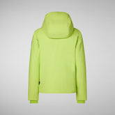 Parka à capuche Shanon vert citron pour femme | Save The Duck