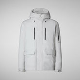 Parkaà  capuche Hiram gris brouillard pour homme | Save The Duck