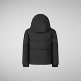 PARKA CON CAPPUCCIO BAMBINO KLAUS NERO | Save The Duck