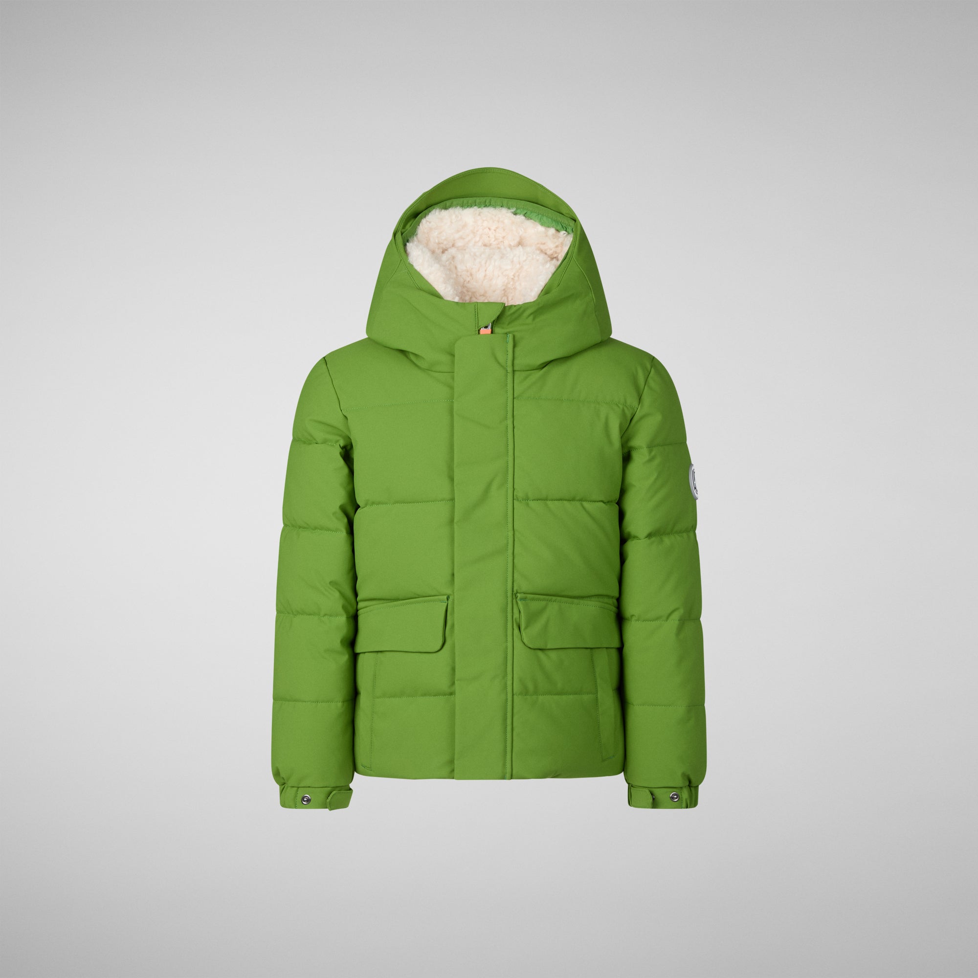 Save the duck PARKA CON CAPPUCCIO BAMBINO KLAUS VERDE ERBA