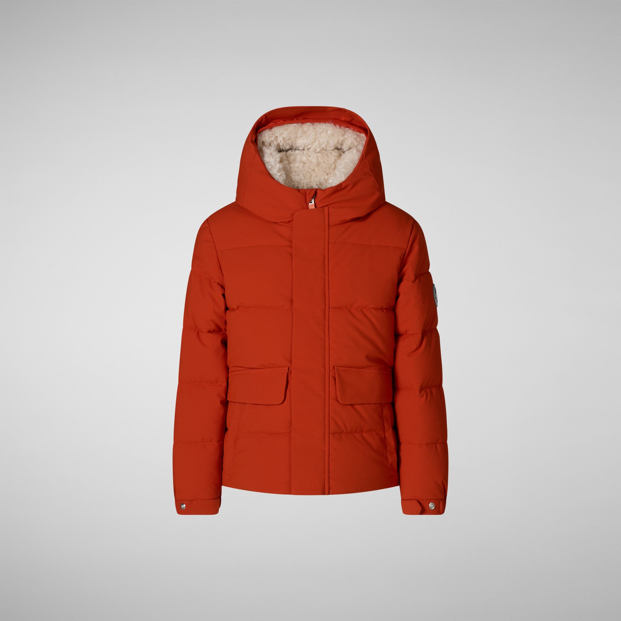 Save the duck PARKA CON CAPPUCCIO BAMBINO KLAUS ARANCIONE