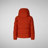 Parka à  capuche Klaus rouge pour garçon - GARÇON Parka | Save The Duck