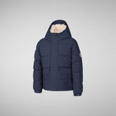 Parkaà  capuche Klaus bleu foncé pour garçon - GARÇON Parka | Save The Duck