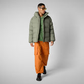 Parkaà  capuche Leland swamp green pour homme - Arctic Homme | Save The Duck