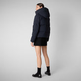 PIUMINO ANIMAL FREE DONNA CALLIOPE BLU NERO - Arctic Woman | Save The Duck