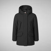 Girls' hooded parka Ally in black - Girls | Save The Duck