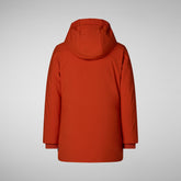 Girls' hooded parka Ally in maple orange - Girls Parka | Save The Duck