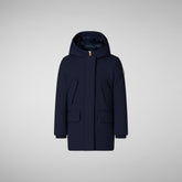 Girls' hooded parka Ally in navy blue - Girls Parka | Save The Duck